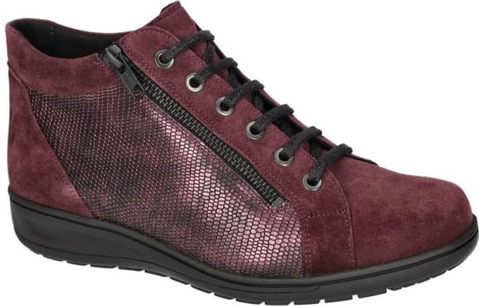 Solidus -Dames - bordeaux - bottines - maat 38