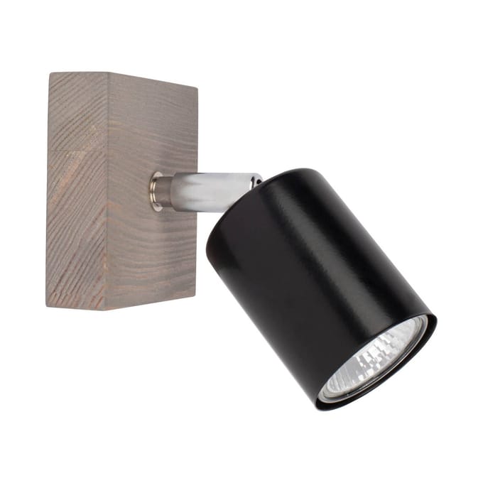 Envostar wandspot Alara 1-lamp grenen grijs