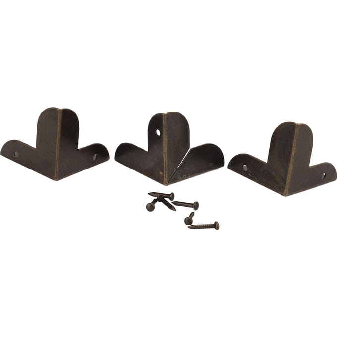 50 stuks Hoekbeschermers Driehoekig Vintage Retro Stijl Stevig Duurzaam Brede Toepassing Hoekbeschermers black