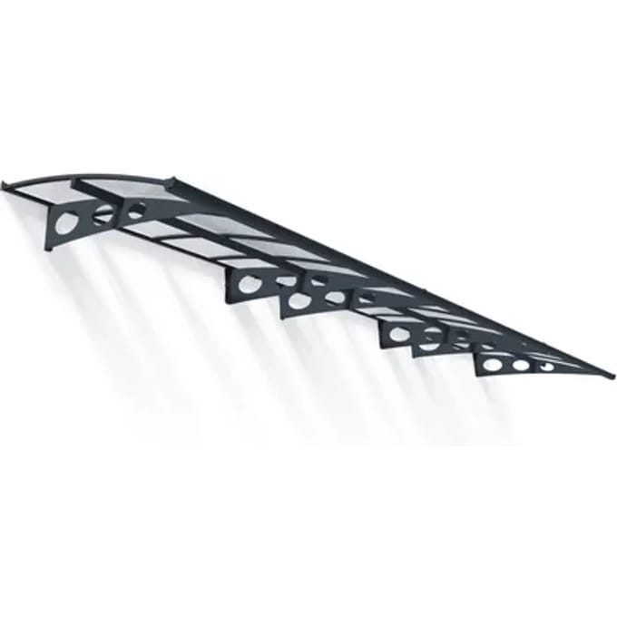Palram | Canopia - Veranda- En Deurluifel Herald - Helder - Donkergrijs - 139x670cm