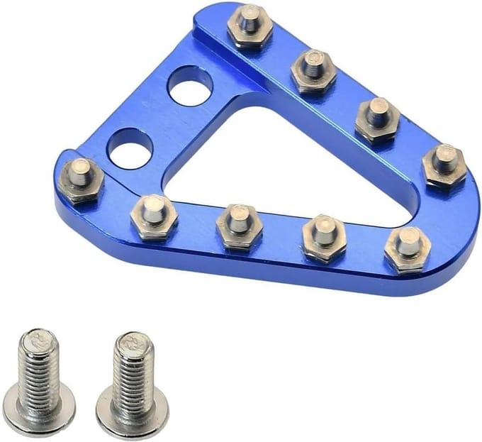 Motorfiets Voetsteunen - Rem Pedaal - Verbeterde Grip - Antislip Structuur - Universele Pasvorm - Blauw