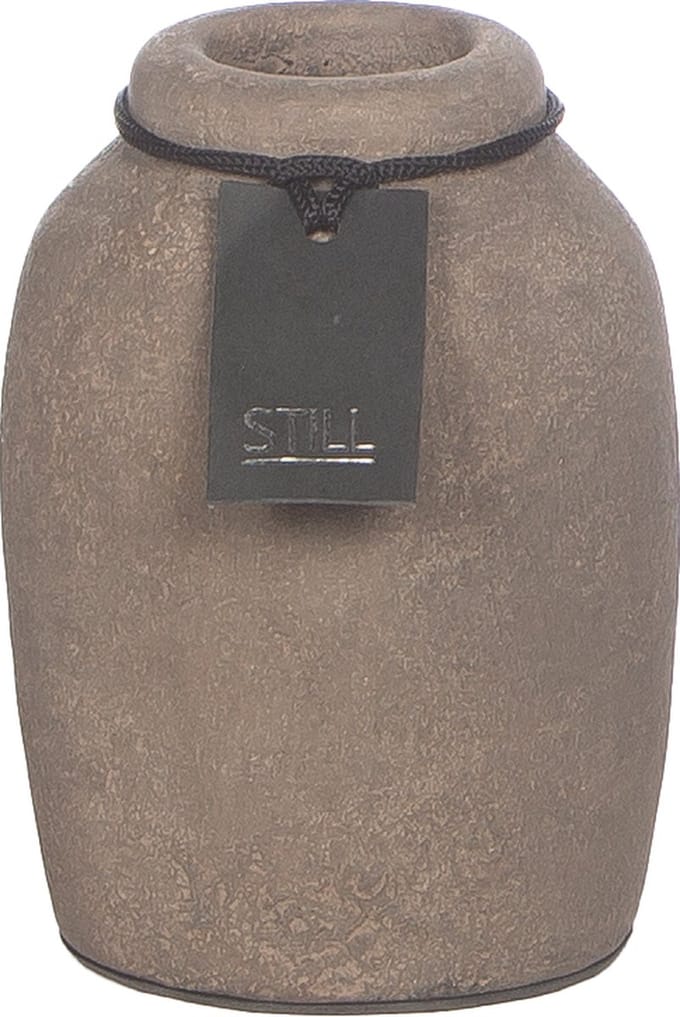 STILL - Kleine Vaas - Hoog - Dark - Bruin - 15 x 9 cm