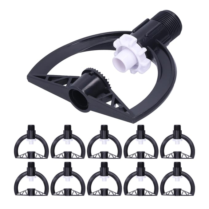 10 stuks Roterende Sproeier G3/4 Buitendraad Tuin Gazon Sproeier Mondstuk Kasbenodigdheden black