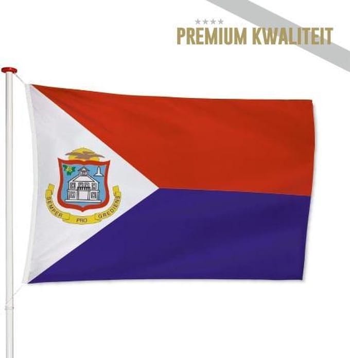 Sint-Maartense Vlag St. Maarten 40x60cm - Kwaliteitsvlag - Geschikt voor buiten