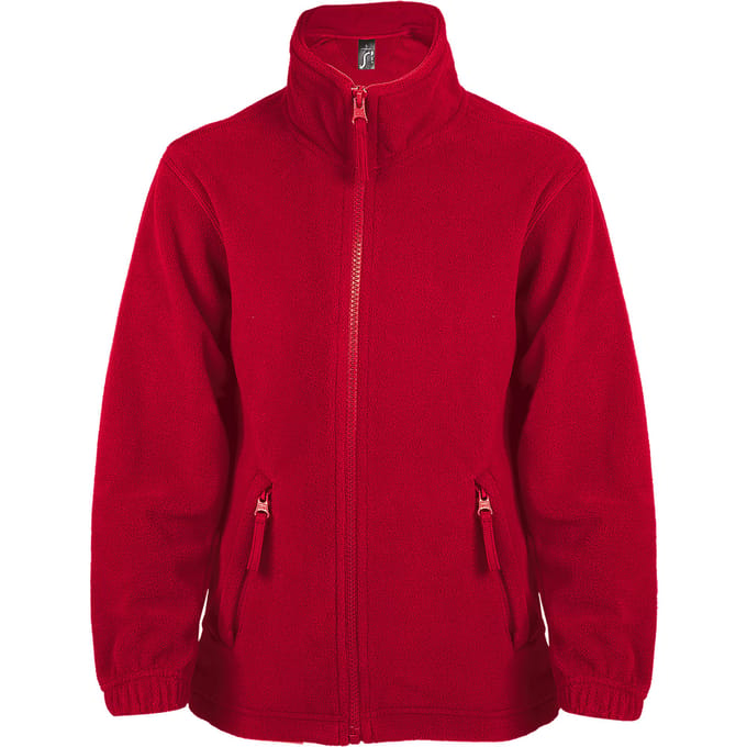 SOLS Kinderen/Kinderen North Zip-Up Fleece Jacket (Rood)