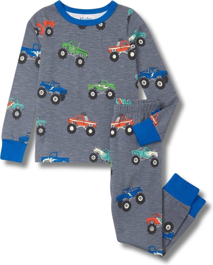 HATLEY pyjama jongen Monster Trucks Stretch Cotton maat 134-140