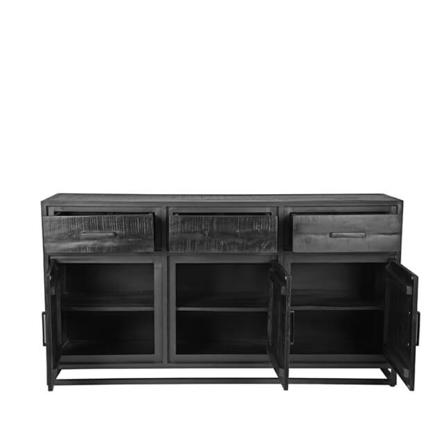 LABEL51 Chili Dressoir - Zwart - Hout - One Size