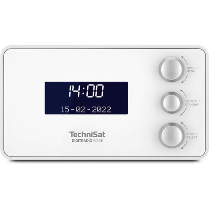 TechniSat DIGITRADIO 50 SE - DAB+ FM wekkerradio - wit