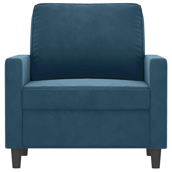 vidaXL Fauteuil 60 cm fluweel blauw