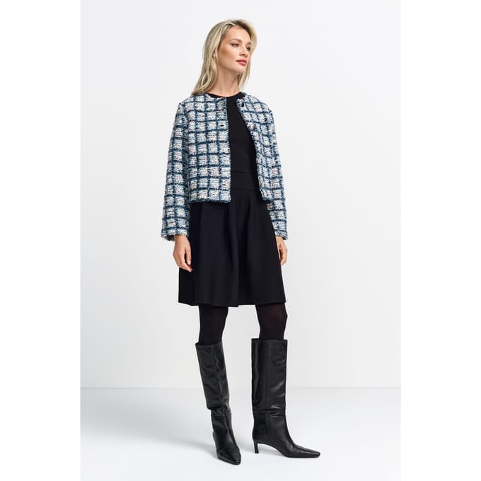 Rich & Royal Boucle Jacket Ocean Blue Taglia: M | Giacche corte Outlet | Donna | Blu