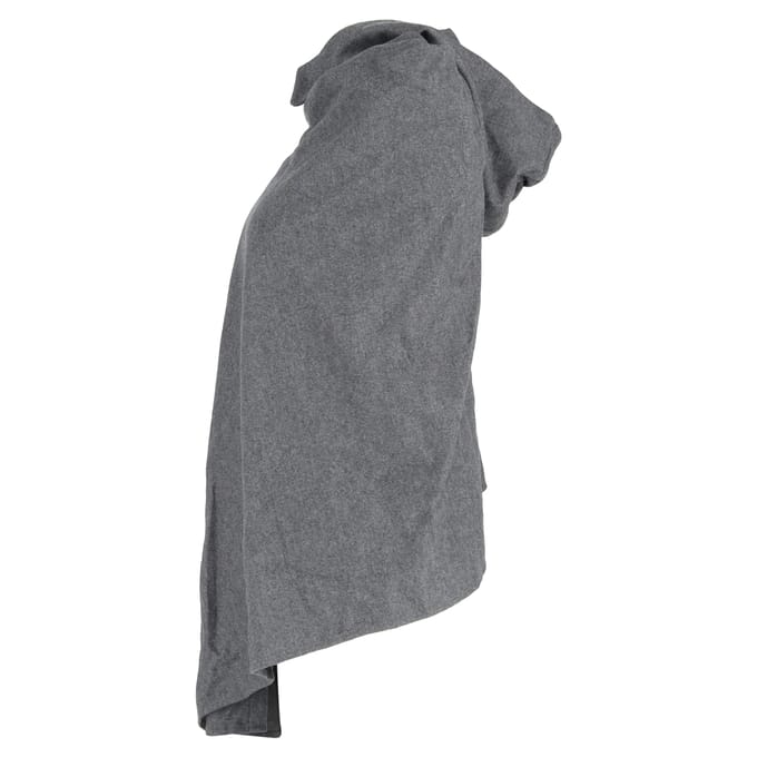 Yohji Yamamoto capuchonponcho/cape van grijze wol