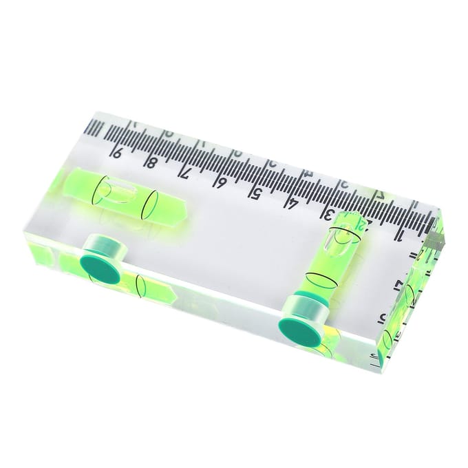 Waterpas Magnetisch Acryl Horizontaal Verticaal Draagbaar Zakformaat voor Huisdecoratie white