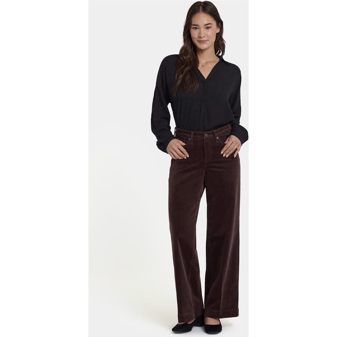 Teresa Wijde Pijpen Corduroy Broek | Bitter Chocolade