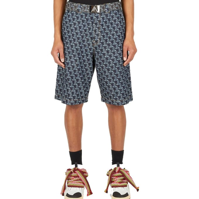 Lanvin Blauwe Katoenen Shorts