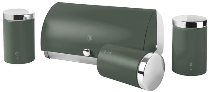 Berlinger Haus 6833 - Broodtrommel met opslagblikken - Matt Green Edition