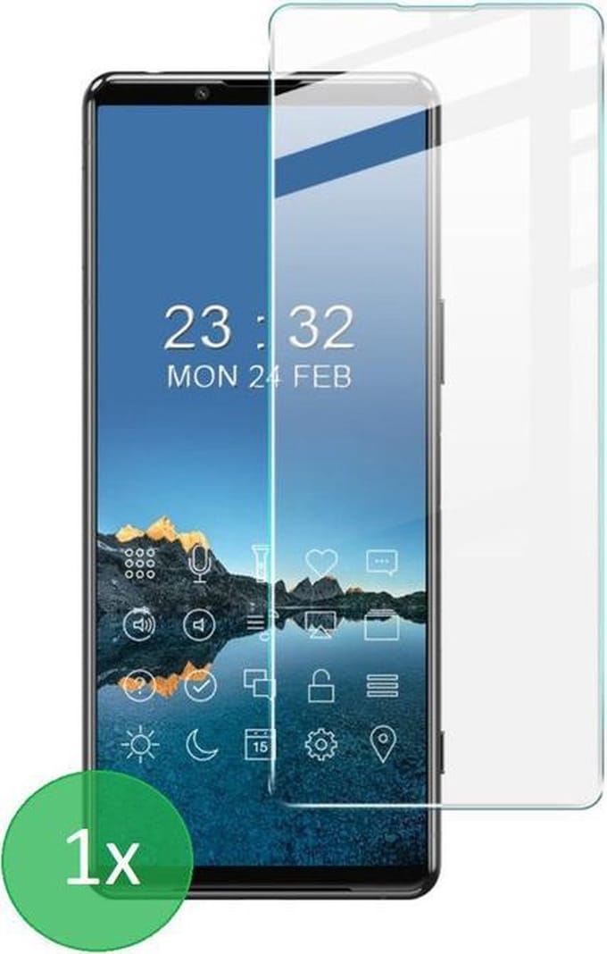 Geschikt Voor: Sony Xperia 5 III - 1x Screenprotector - screen protector - glas - bescherm - beschermglas