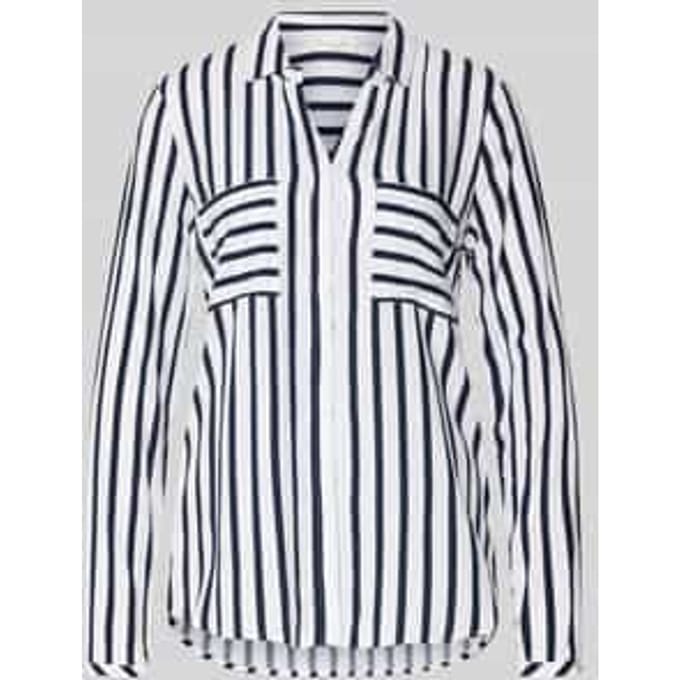 Blouse van viscose met borstzakken