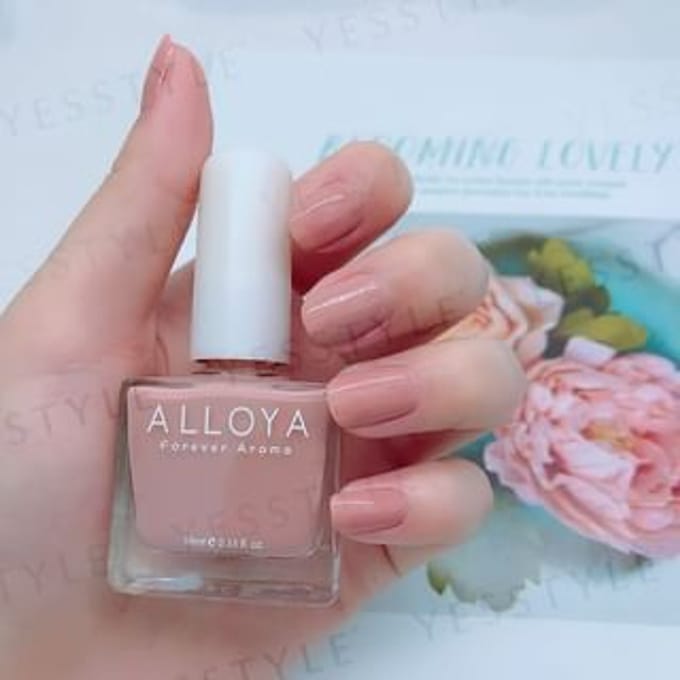 ALLOYA - Water-Based Natural Nail Polish Environmental Friendly 125 Sweet Tea Time 10ml