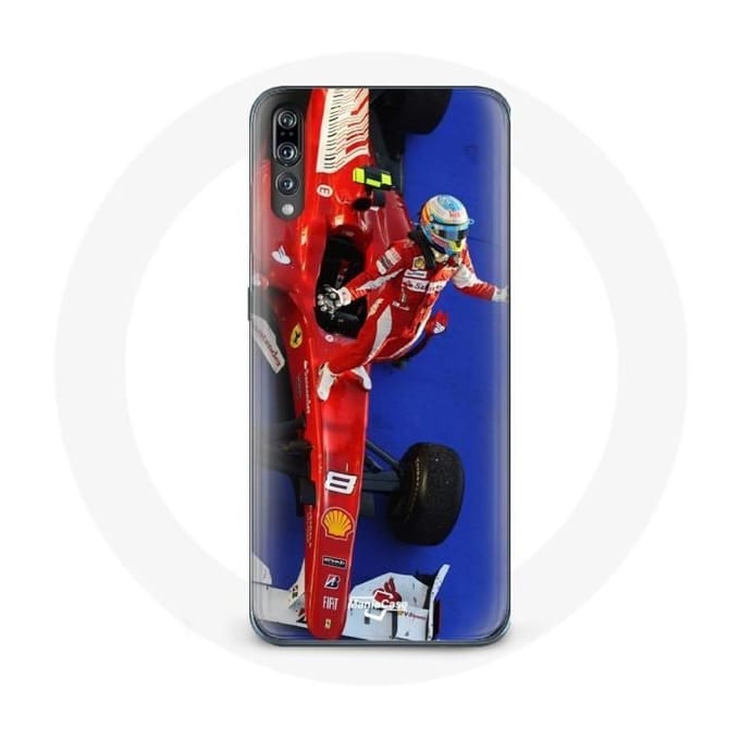 Coque pour Huawei p20 Formule 1 Fernando Alonso Pilote automobile F1 Rouge