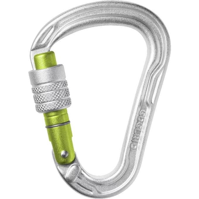 Edelrid Hms Strike Screw Karabijnhaak Zilver