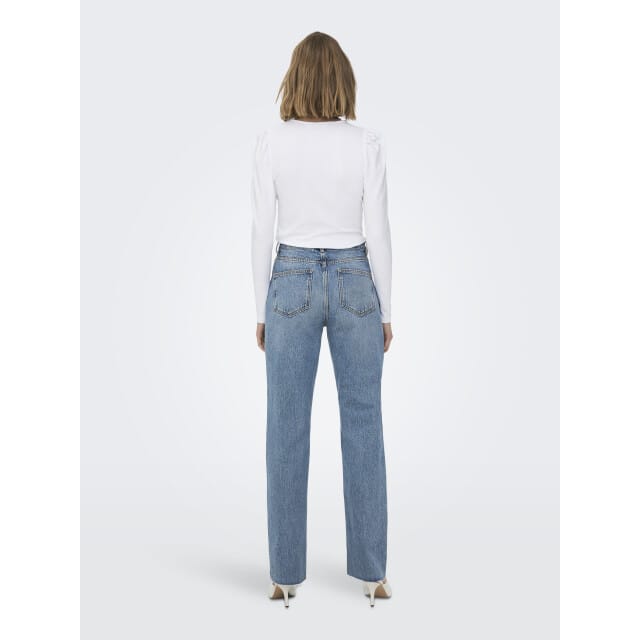 Straight leg jeans van puur katoen, model 'RILEY'