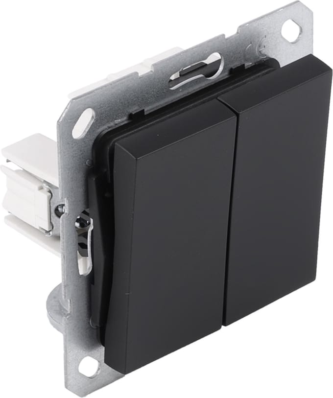 Q-Link S-Line schakelaar inbouw - serie - zwart