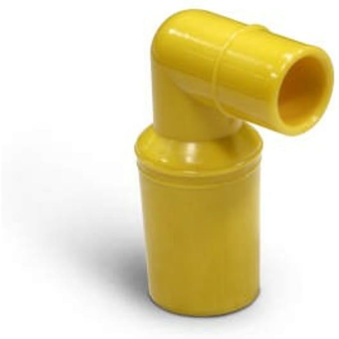 Luchtinlaat-hoekstuk rubber 90° 50 mm (1 stuk)
