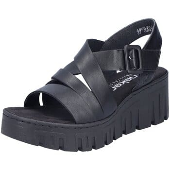 Sandalen met sleehak Rieker -