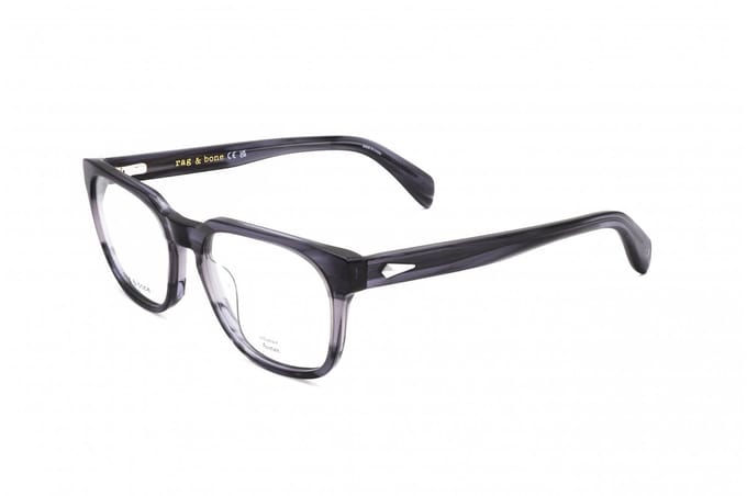 Rag & Bone RNB7060/G Grey horn 55/19/145 MAN Brilmonturen