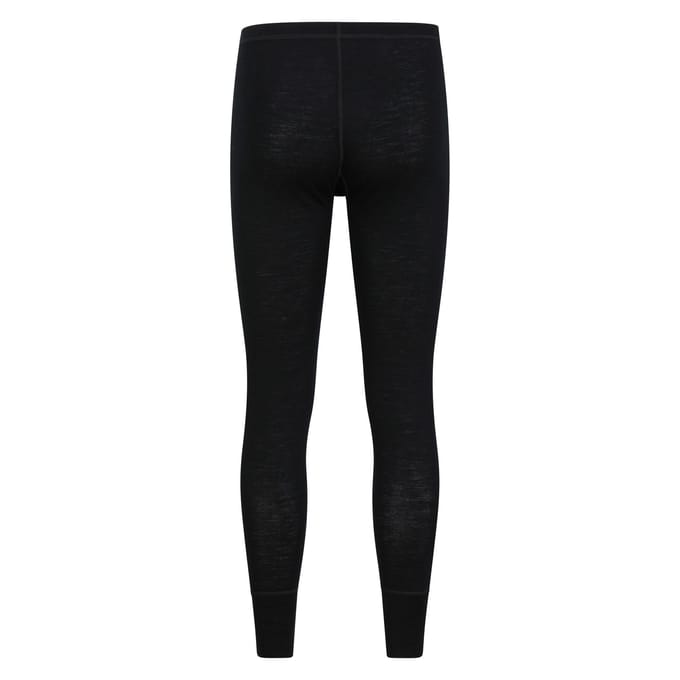 Mountain Warehouse Heren Merino Wol Base Layer Onderbroek (Set van 2) (Zwart)