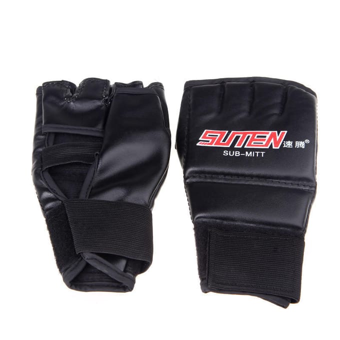 Mannen Muay Thai Training Bokszak Handschoenen Sparring Bokshandschoenen rood