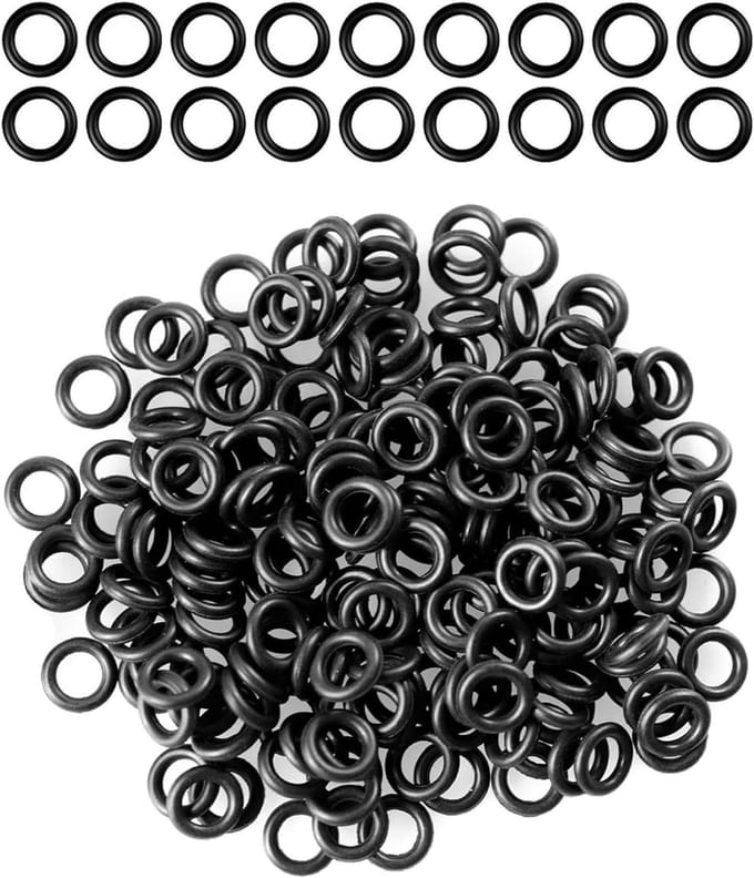 Set van 200 Zwarte Rubber O-Ringen voor 2BA Darts, Ideaal voor Dartaccessoires en Verbeterde Grip