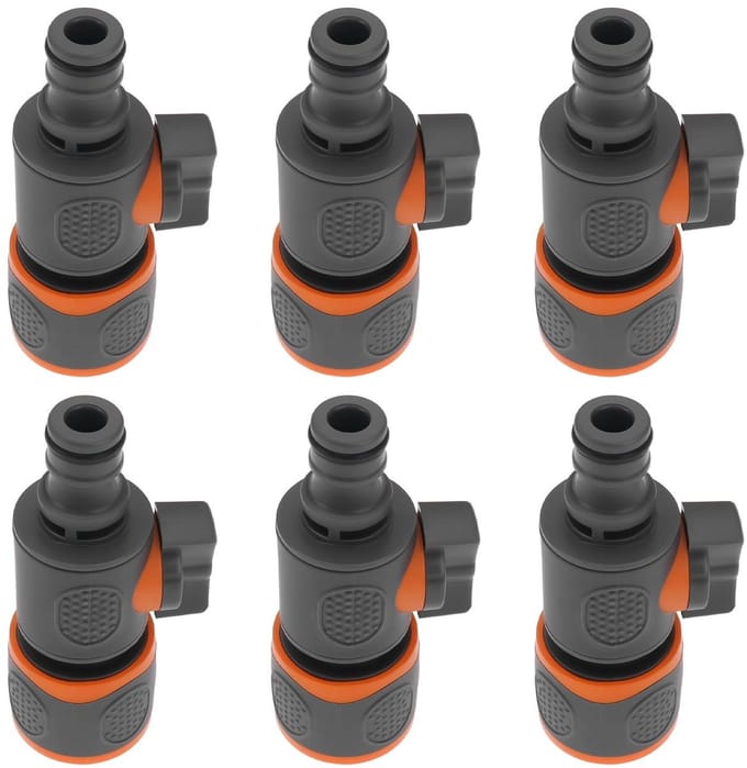 Dailygoods- Tuinslang Snelkoppeling Set van 6 - 16 mm Aansluiting