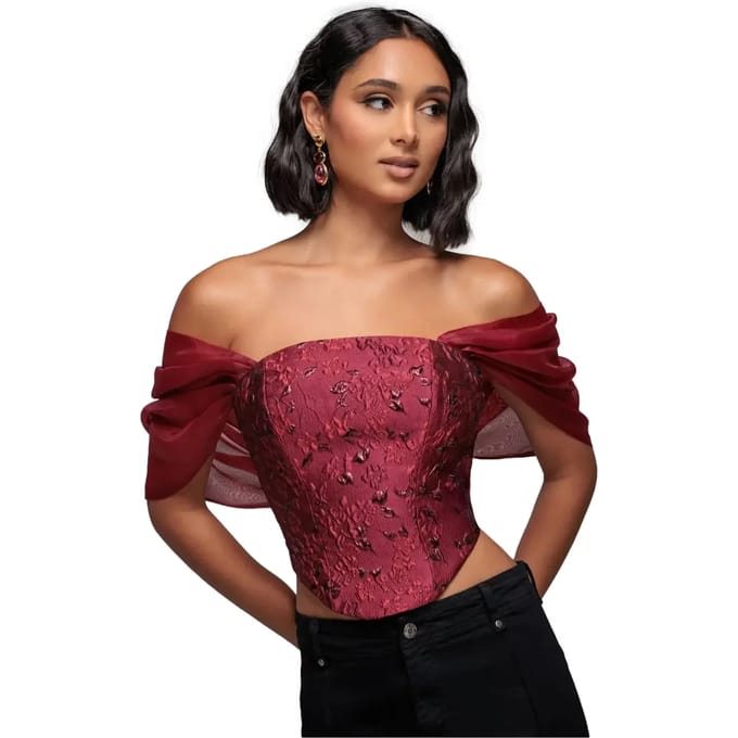 Bustier voor vrouwen Goddiva Organza Wings