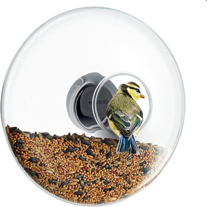 Eva Solo - Vogel Voederbol voor Raam Groot Ø 20 cm - Glas - Transparant -