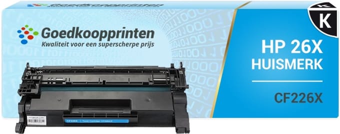 Huismerk HP 26X (CF226X) toner Zwart - 9.000 afdrukken