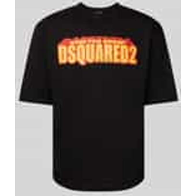 T-shirt met labelprint