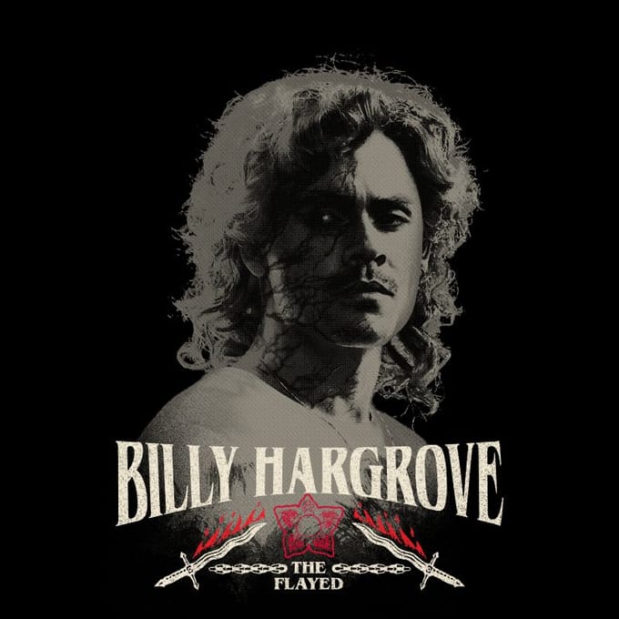 Stranger Things Billy Hargrove Heren T-Shirt - Zwart - S