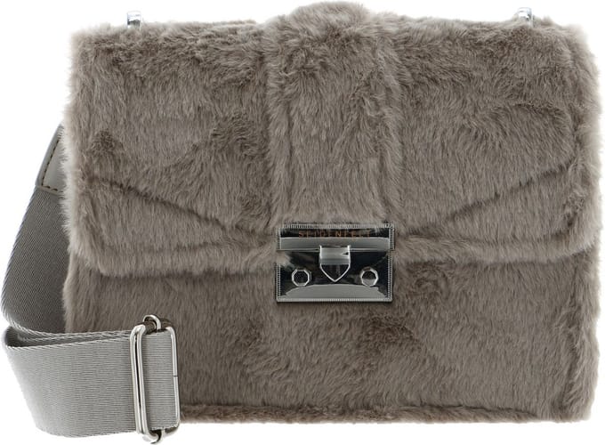 SEIDENFELT MANUFAKTUR Schoudertas Fluffy Roros Crossbody Bag Grey Grijs