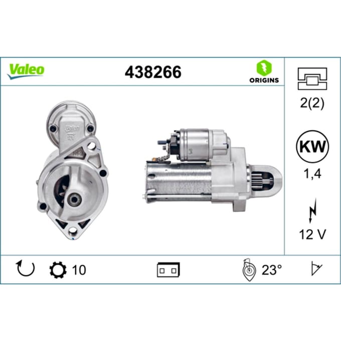 Starter VALEO ORIGINS NEW VALEO 438266