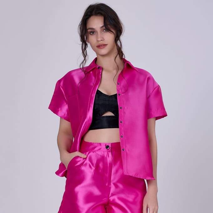 Shirt met korte mouwen in taf