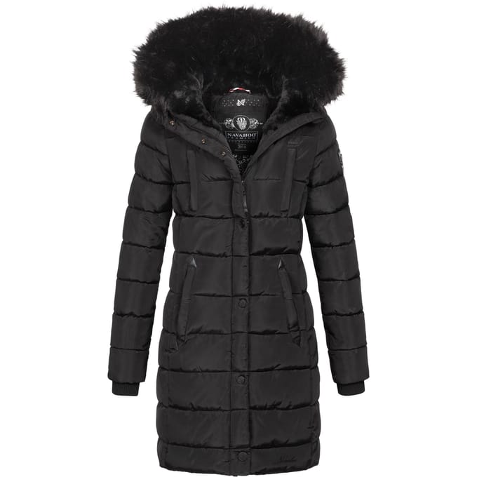 Navahoo dames lange winterjas Lotusblüte Princess – Warm & Elegant