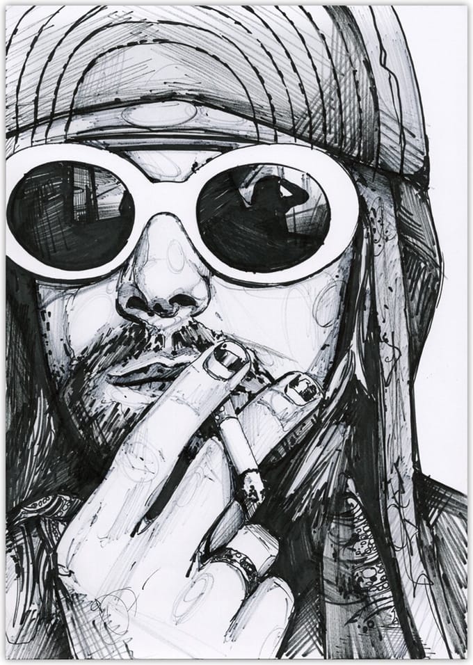 Kurt Kobain - canvas - 70 x 100 cm