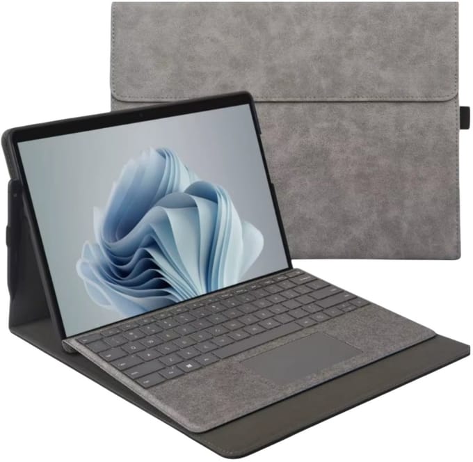 EtuiTab Surface Pro Serie - Tablethoes - Grijs - Magnetisch Sluiting - Standfunctie
