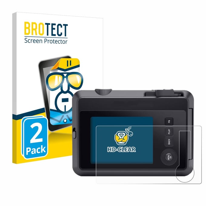 BROTECT - Screenprotector voor Leica SOFORT 2 - Folie Beschermfolie transparant 2 Stuks