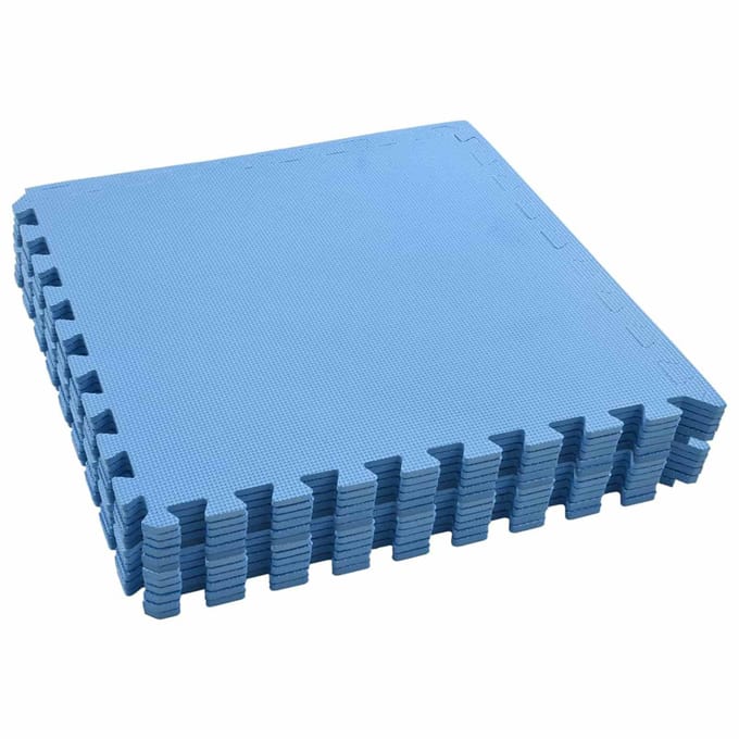 vidaXL - Zwemgrondmat - 12 - st - Blauw - 4,32 - ㎡ - EVA - Schuim