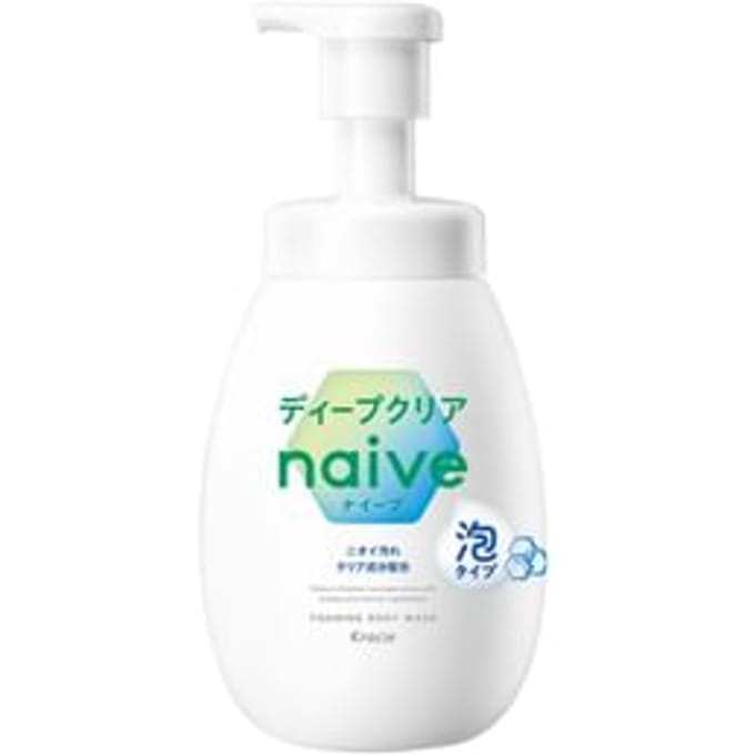 Kracie - Naive Foaming Body Wash Deep Clear 600ml