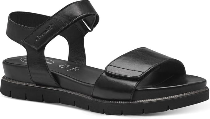 Tamaris Comfort Essentials Dames Sandalen - ZWART NAPPA