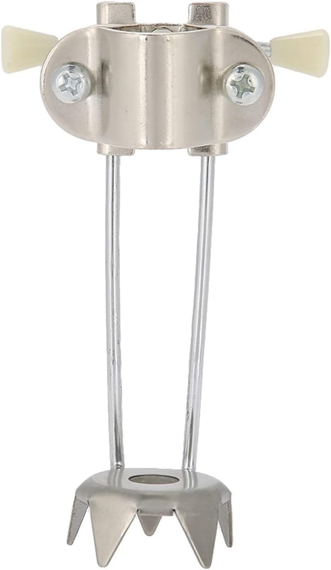 Wandelstok Grip - Kruk Accessoire - Veilig Lopen - Antislip Staal - 10.8cm x 6.5cm - Zwart