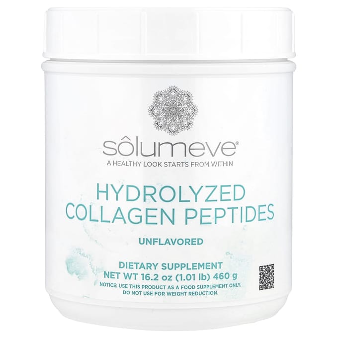 Beauté Éclatante, Peptides de Collagène Hydrolysé, Poudre Non Aromatisée, 460G (16oz/1lb)